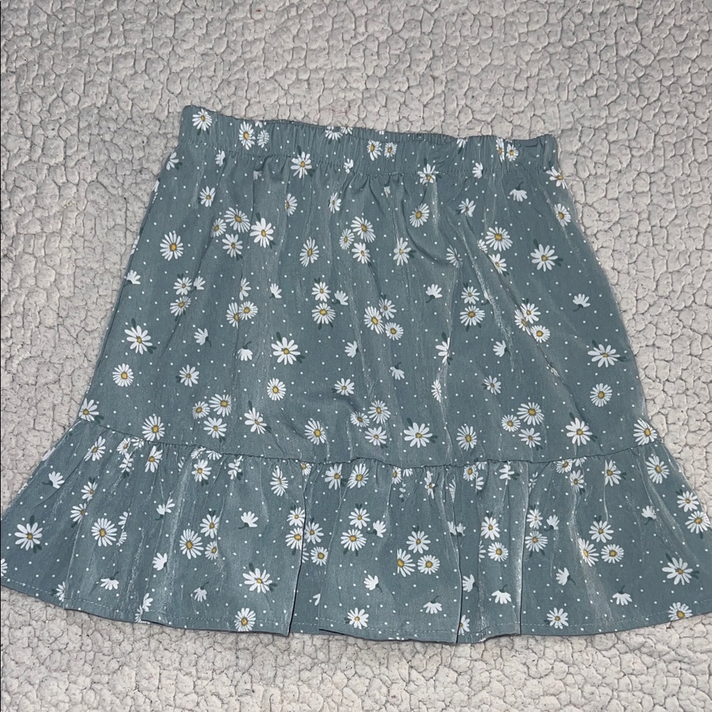 Floral A-Line Skirt in Blue - Picture 3 of 3